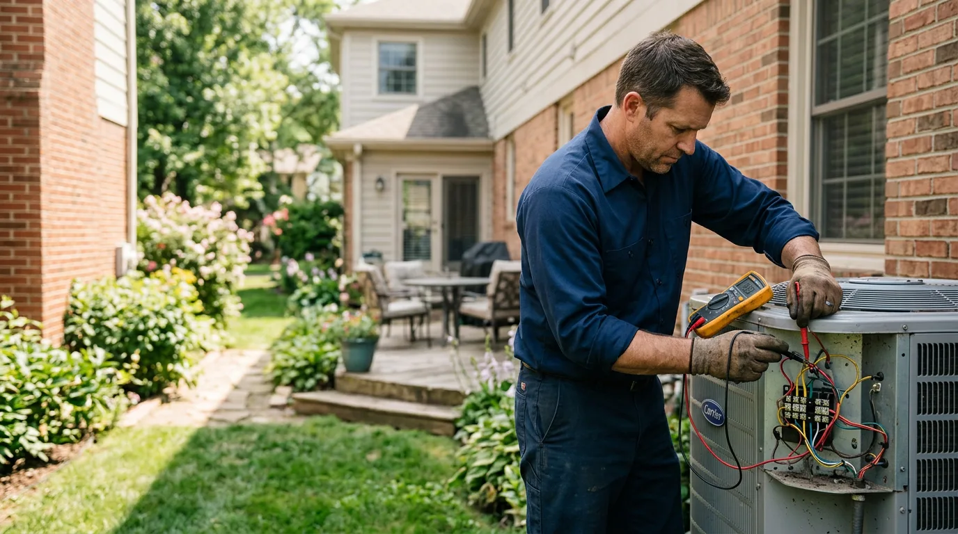 HVAC technician working near Comstock Park, MI
